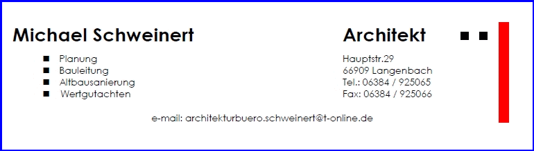 Architekt Michael Schweinert